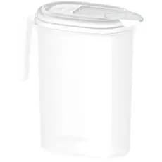 Jarra Graduada com Tampa Flip Top 2L para Uso Doméstico Casa Organizada Prático e Funcional