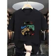 Camiseta Infantil Menino Games  Camisa Estampada 100% Algodão Premium Envio Imediato