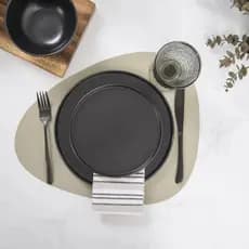 Sousplat Orgânico Jogo Americano Em Sintético Costurado Mesa Posta Decoração