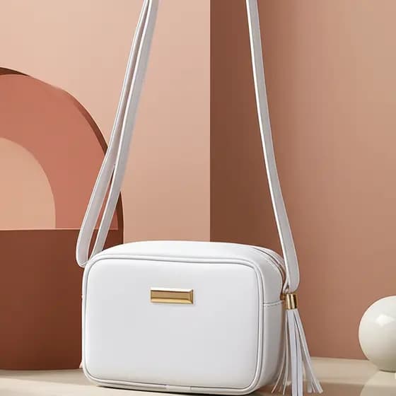 Bolsa Branca Feminina com Alça Tendência Frete Grátis Blogueira