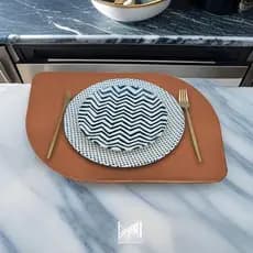 Souplat Kit Em Material Couro Sintético Ecologico Lançamento Jogo Americano