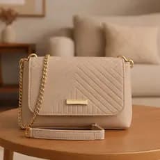 Bolsa de Lado Feminina TiracoloTransversal de Corrente De Ombro Pequena Moderna
