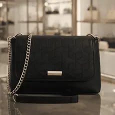 Bolsa Pequena Feminina Transversal Tiracolo Elegante Alça Corrente Moderna