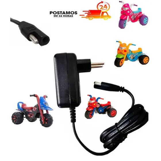 CARREGADOR DE MOTO ELÉTRICA BIEMME 6V