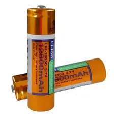BATERlA PlLHA 3.7V LIR-18650 12800mAh Para Lanterna e Equipamentos Eletrônicos