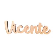 Aplique Nome Personalizado Em Mdf Cru
