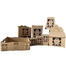 Kit Higiene Bebê MDF Cru Decoração Chá de Bebê Presente Infantil