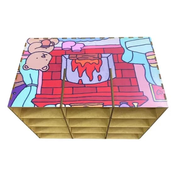 Porta Caneta Marcador Organizador De Canetinha Box MDF Organizador de Mesa
