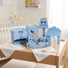 Kit Higiene Bebê Mickey ou Minnie - Lembrancinha Infantil MDF ADESIVADO
