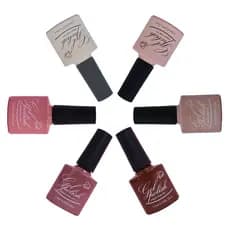 Kit c/ 6un Esmaltes Em Gel  Polish Gel