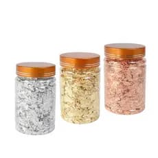 1 Pote Folha De Flocos Papel Alumínio Glitter para Unhas