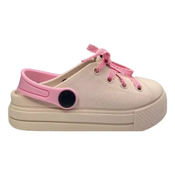 Babuche Tênis Infantil Leve Antiderrapante Star Com Cadarço Calce Fácil Moda Feminina