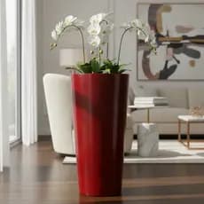 Vaso Decorativo Grande Para Plantas em Polietileno para Jardim e Área Externa - Resistente e Leve