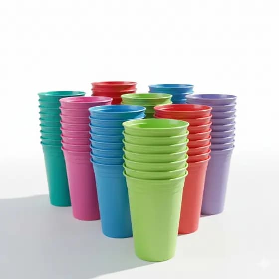 Copos 300ml para Crianças, Festas e Uso Diário Escola Creche Brinquedo Casa Infantil Reutilizável
