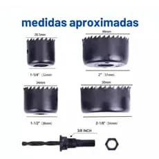 Jogo de Serras Copo - 6 Peças para Cortes Rápidos em Materiais Variados