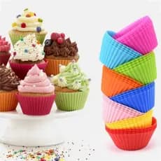 Kit com 12 Formas de Silicone para Bolos - Perfeitas para Microondas e Airfryer!