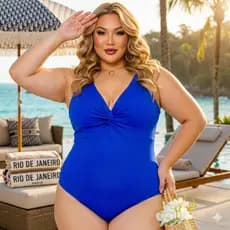 Body Maio Feminino Costa Nua Alça Larga Moda Praia Plus size