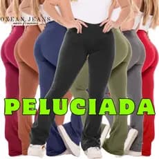 Calça Legging Flare Flanelada Modelo Leg Peluciada Bailarina Grossa Sem Transparência