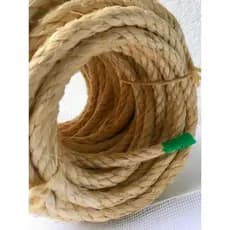 10 Metros Corda Sisal 8mm para Arranhadores, Vasos, Balancins, Pé de Mesa, Decoração em Geral