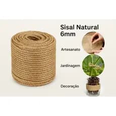 Corda Metros FIO SISAL 6mm Para Arranhadores e Artesanatos