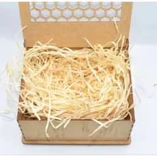 Viruta de Madera Natural – Para Canastas, Regalos y Decoraciones - Palha Madeira Decorativa.