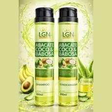 3em1 Manutenção Shampoo e Condicionador Abacate, Coco e Babosa 300ml -LGN cosmétics