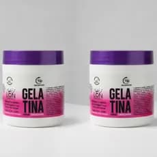 2Un Gelatina capilar unissex para uso adulto e infantil 500g - LGN Cosmétics