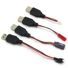 Carregamento RC USB Cabo Carregador De Bateria De Lítio De 3.7V Para JST/SM/futaba Plug Drone Quadcopter De 3Rc