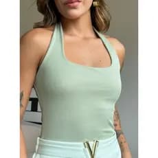 Regata feminina/regata Costa nua/blusa feminina
