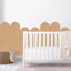 Kit 8 Placas de Ripas ShipLap 1m20CM x 42,5CM Nuvem Decoração de Parede Quarto do Bebê Boiserie
