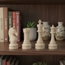 Kit Peças de Xadrez Grandes Decorativas para Sala e Escritório