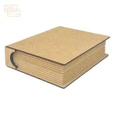 Livro Caixa Decorativo Porta Objetos MDF Cru Bíblia