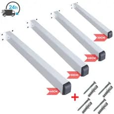 Suporte Pia Bancada Tanque 30 40 50 60cm De Parafusar + Kit Fixação Completo Grapa Pra Pia Mesa