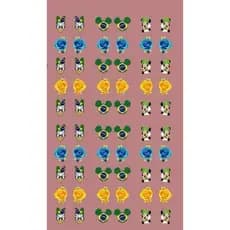 60 Adesivos de unhas 3D Copa minnie Brasil ( 30 pares).copa2