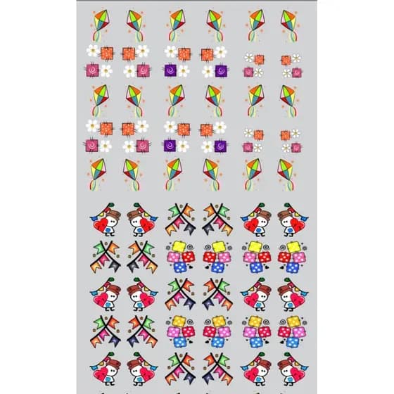 60 Adesivo De Unha 3d Festa Junina- Exclusivos Linda Nail Arte Autocolante Nova Tecnologia HD 3D 47