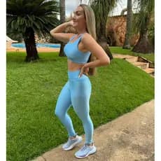 Conjunto Feminino Tecido Premium Malha Academia Microcanelado Aveludado