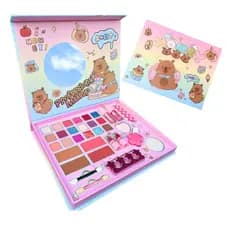 Kit Maleta Maquiagem Infantil capivara Conjunto De Acessórios Princess Patrícia Raquel Completa Menina Gloss