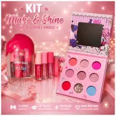 Maquiagem Infantil Maleta Paleta Menina lip gloss