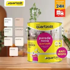 Tinta Acrílica Econômica Parede Nova 3,6L Anti  Mofo - WEBER QUARTZOLIT BRANCO & CORES