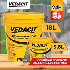 Aditivo Impermeabilizante Vedacit (Balde 18 e 3,6 litros) - VEDACIT - Concreto e argamassa