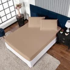 kit de Lençol 03 peças Cama Casal / king com elástico em toda volta, cama posta, lençol casal, solteiro