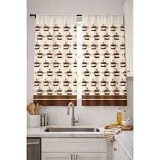 Cortina Oxford de Cozinha Janela  2,20 x 1,40 cm, Não Desbota Decoração para Cozinha