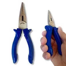 Alicate de Bico Meia Cana 6" - Ideal p/Dobras em Fios e Arames - Artesanato e Uso Profissional