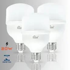Kit Lâmpada LED 20W Alta Luminosidade Super Branca 6500K Econômica Bivolt E27