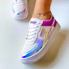 Tênis Casual Feminino Branco Plataforma Confortável Barato
