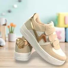 Tênis Infantil Menina Com Velcro Casual Escolar Leve Antiderrapante