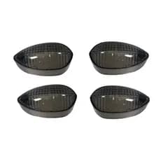 4 Lentes Pisca Seta Fumê YAMAHA YBR Factor125 150 Fazer150 Xtz 150 Crosser Até 2018