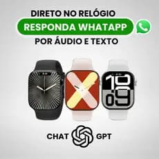 Smartwatch Responde Whatsapp, Chat GPT, Modo Esporte Compativel Android, Iphone Smartwatch Microwear