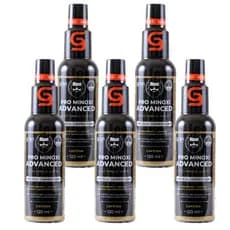 Kit 5 Tônico Pro Minoxi Advanced 120ml Para Crescimento de Cabelo Barba e Sobrancelhas