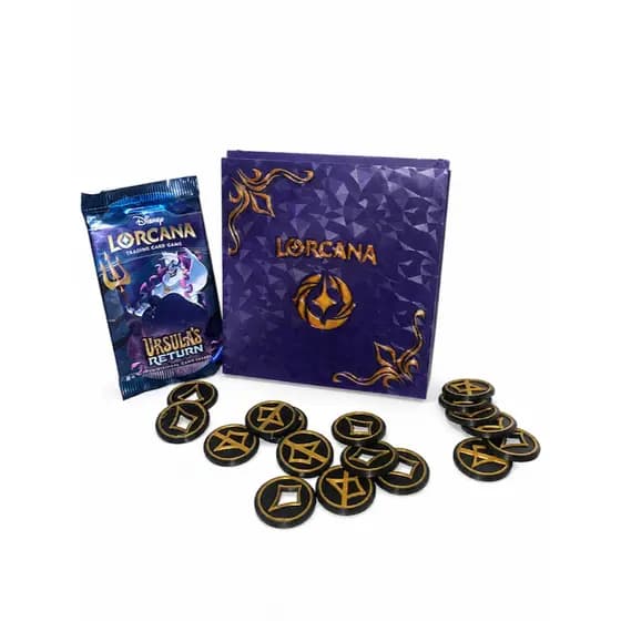 Box Organizadora Lorcana TCG + 105 Tokens Impressão 3D Tampa Magnética Acessório Premium